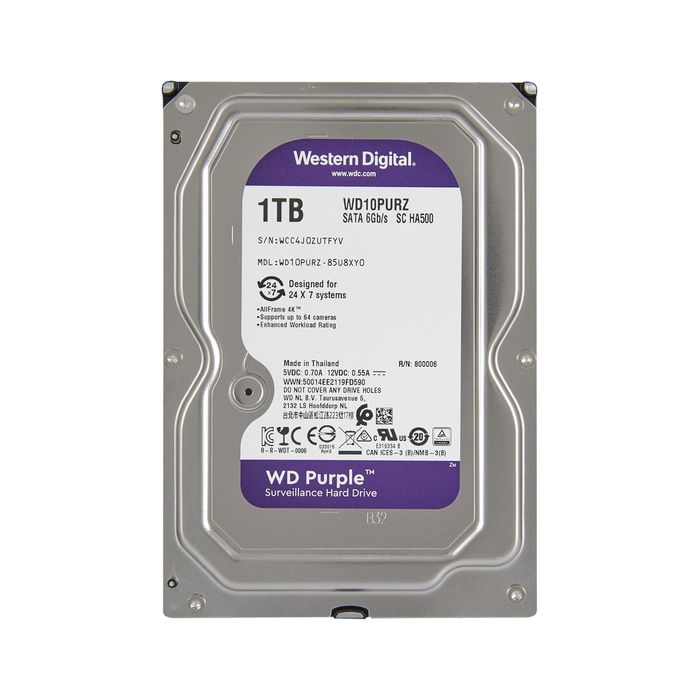 Жесткий Диск Western Digital Purple HDD 1000 Gb