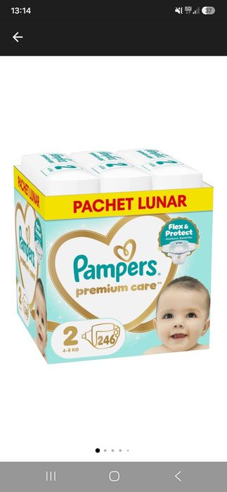 Pampers premium care 246buc(1bax)