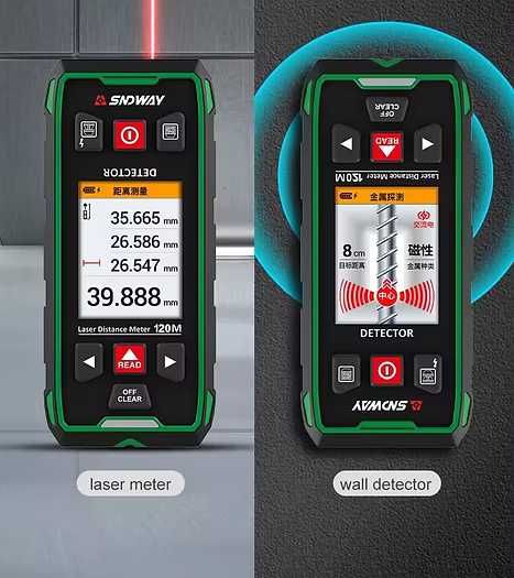SNDWAY SW-6100GT — 2 tasi 1. Lazerli masofa o'lchagich