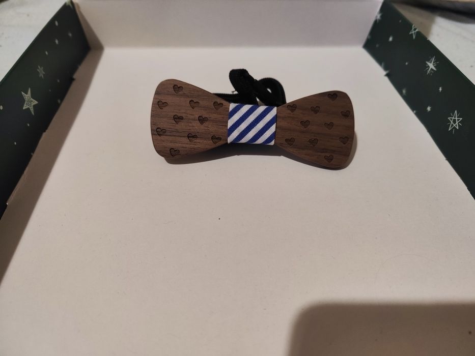 Дървена папионка детска