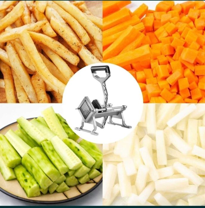 Картофорезачка професионална в комплект с 3 ножа