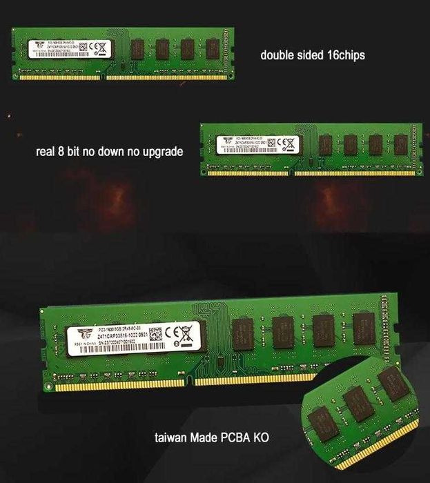Desktop Oперативна Памет за Стационарен Компютър Настолен 8GB DDR3 RAM DDR4 8GB Пълна Съвместимост с Intel и AMD Процесори 288-pin 240-pin U-DIMM