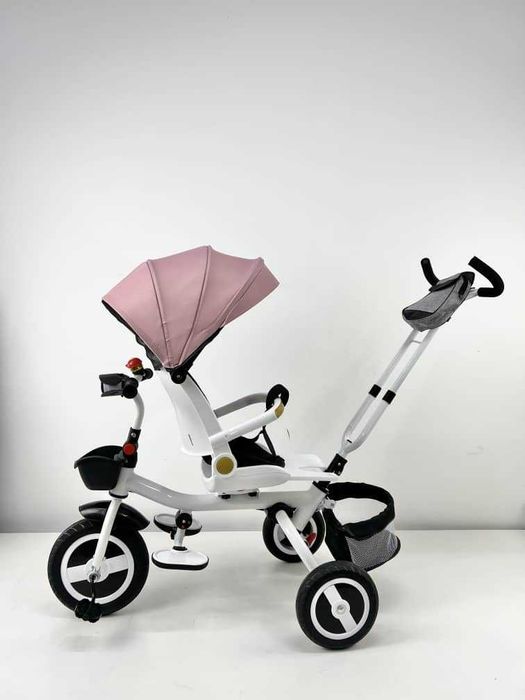 -30% Черен Петък, Мултифукнкционална Детска Триколка 4 в 1 Съни  Роза