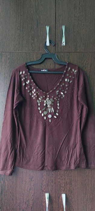 Pantaloni dama + bonus bluza cu ornamente