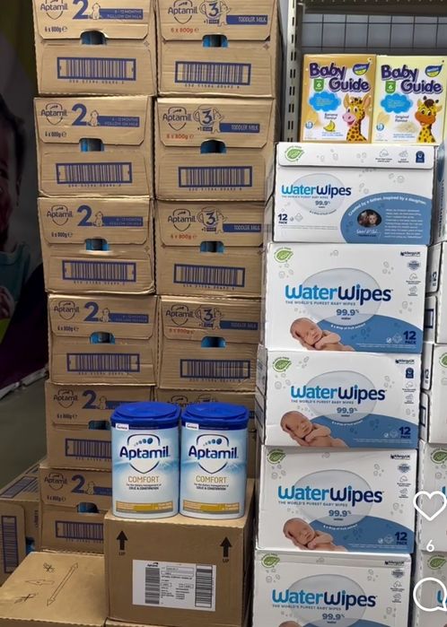 Промо на кашон на Аптамил и Хип Англия и Германия,Aptamil ,Hipp