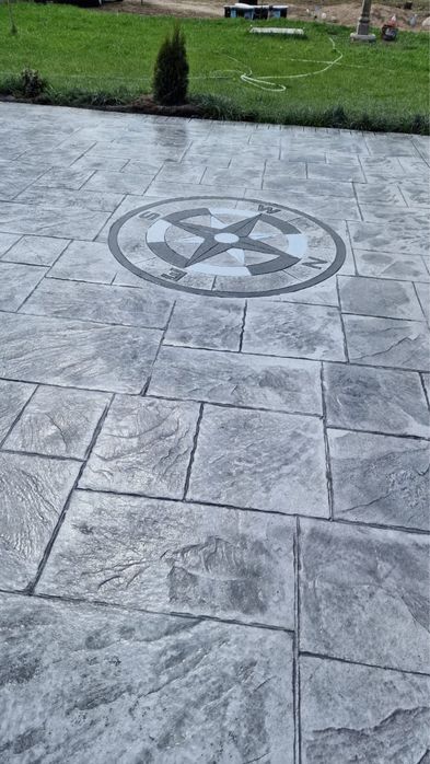 Beton amprentat/elicopterizat