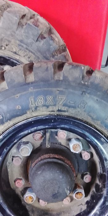 Калеса с дисками на кару 18x 7 - 8