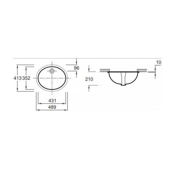 Вградена мивка под плот (undermount) Jacob Delafon CAXTON E2210-0