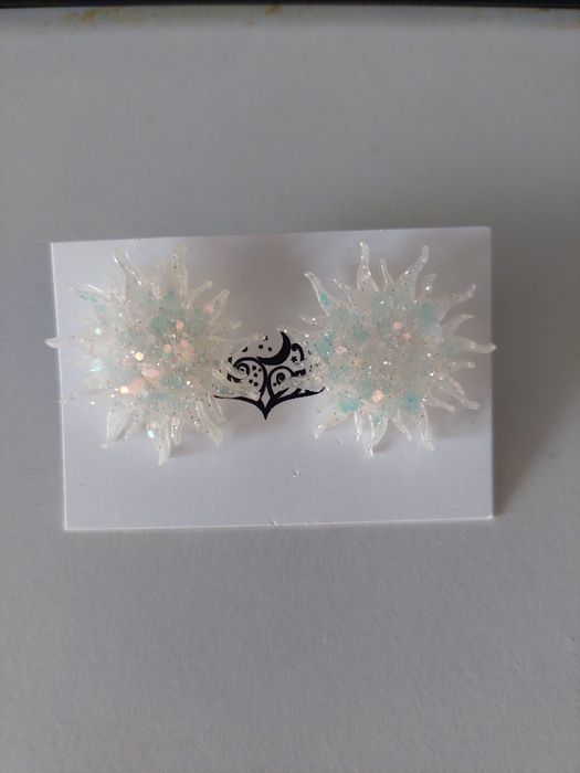 Set cercei și pandantiv rasina epoxidica