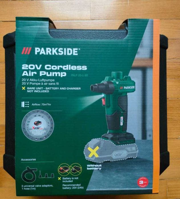 Нова Духалка 20V Parkside Помпа за Дюшеци Надува Отдува Обдухва