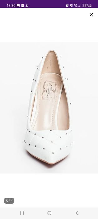 Свадебные белые туфли