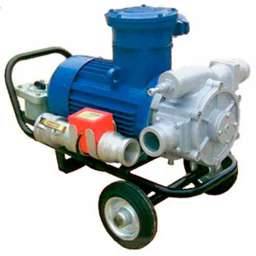 Насос на тележке для перекачки топлива, бензина, дизеля, керосина