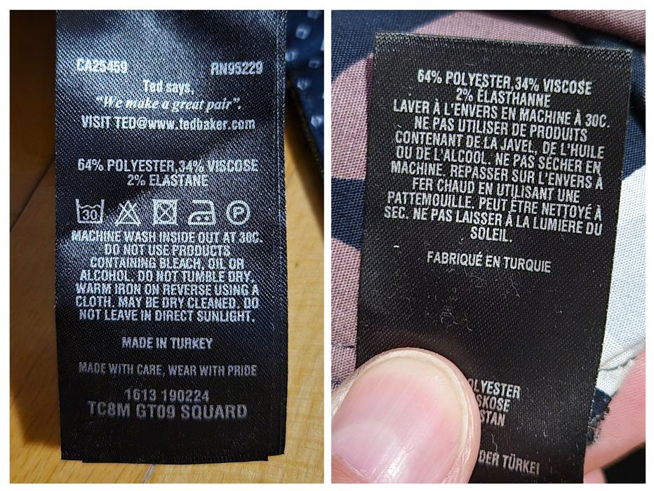 Pantaloni chino Ted Baker, TC8M GT09, Slim Fit Conici, Bărbați - 30R