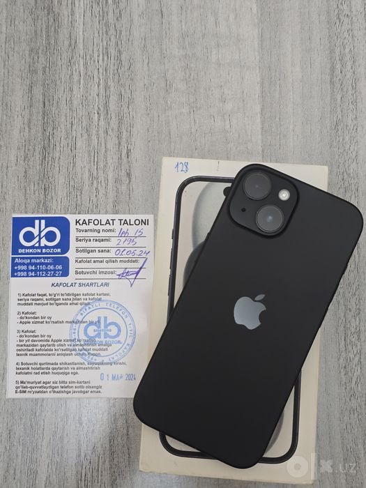 Iphone 15 black.