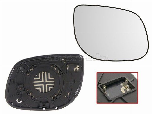 Полотно зеркала  RH с обогревом Kia Cerato