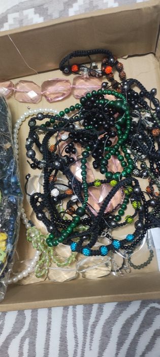 Бусы муранское и самоцветы   Италия