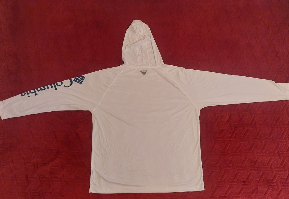 Columbia Men's PFG Terminal Tackle Hoodie - White/Nightshade Logo