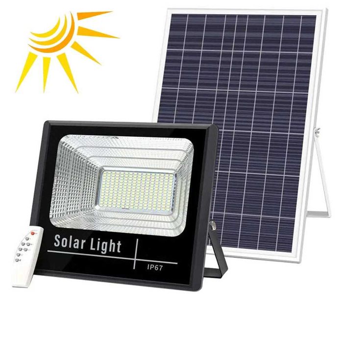 Proiector Led Panou Solar, Telecomanda 25, 40, 60, 100W, 200W, 300W
