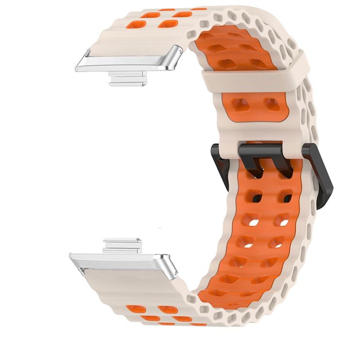 Huawei Watch Fit 3 4 4 Pro / MARINE Двуцветна силиконова каишка