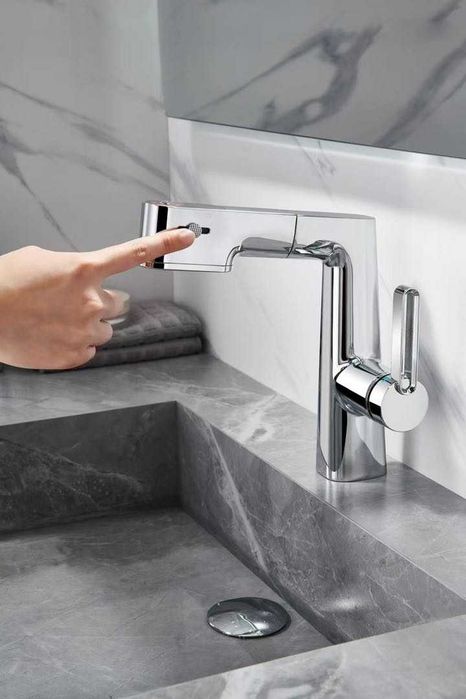 Смесител за баня с 3 режим и издърпваща се глава - W140