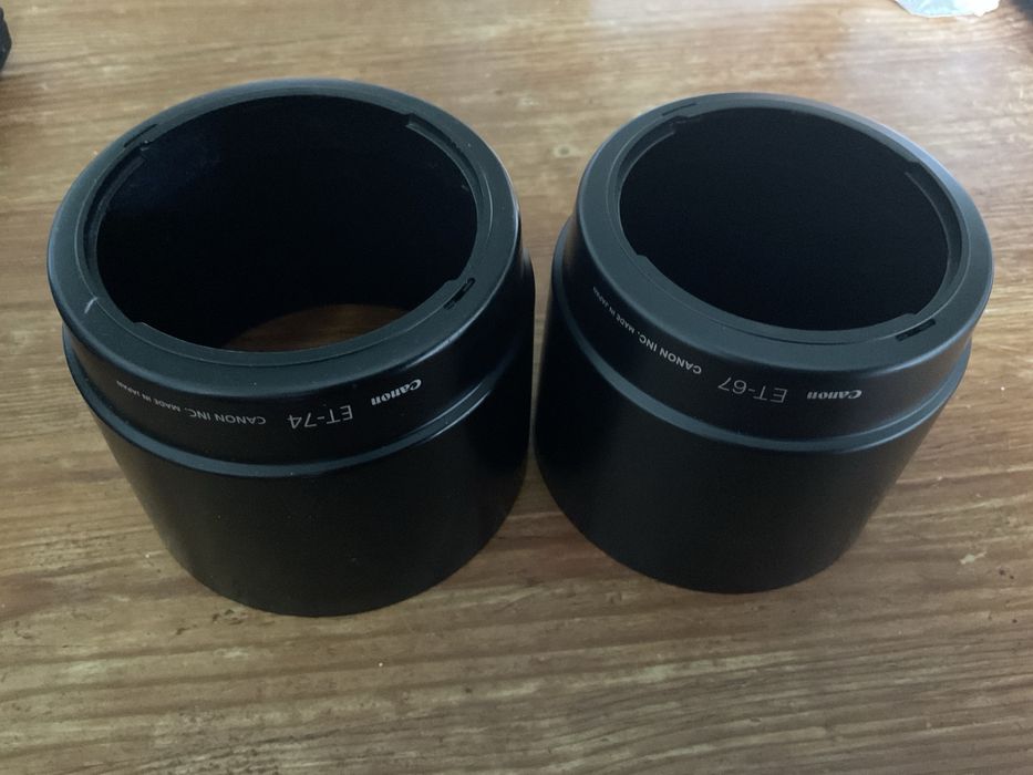 Parasolare Canon ET-74 si ET-67 in stare foarte buna