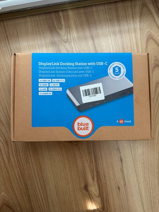 Докинг станция Bluebuilt с кабел/сив цвят