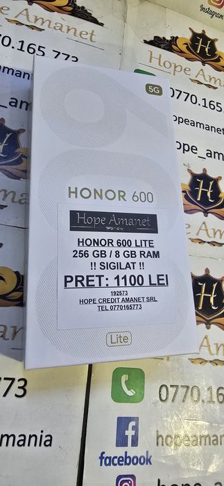 Hope Amanet P6 Honor 600 Lite SIGILAT