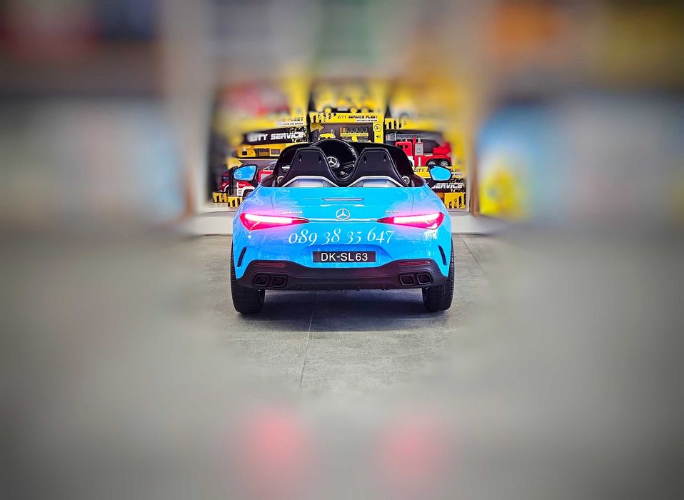 ТОП ЦЕНА!НОВО!Акумулаторна кола Mercedes SL 63 AMG с 12V,EVA гуми,USB