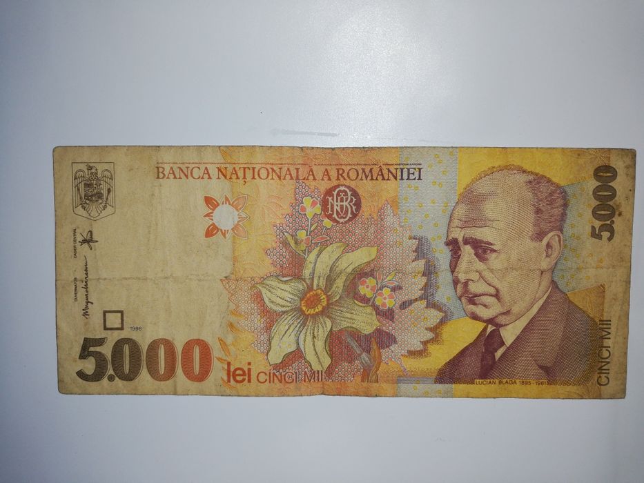 Vând bacnota autentică 5.000 de lei vechii pentru colecționarii