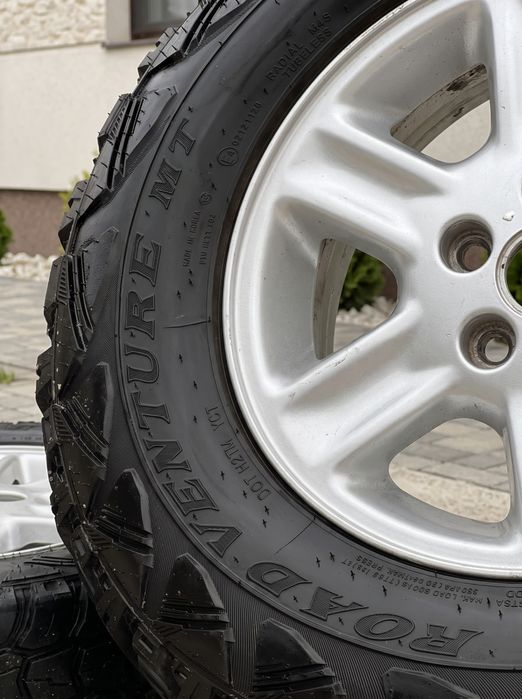 Set 4x Roti Aliaj  15” Offroad (cauciucuri + jante)  // 5x 114,3 - Freelander // 195/ r15- DOT 2023 // (Duster , Qashqai, Tucson, Santa Fe , Rav 4)
