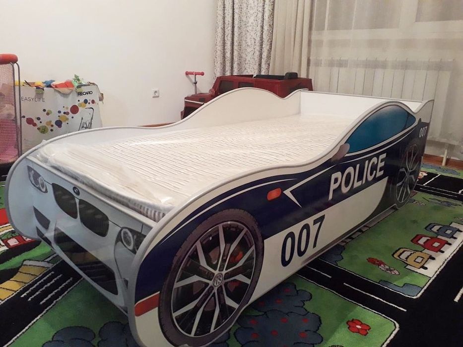 ТОРГ Кровать машинка с матрасом