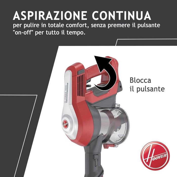Aspirator vertical Hoover HF122GPT 011, 0.9 L, 22 V,sigilat