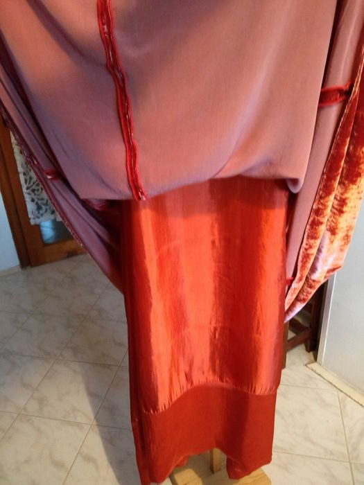 BIANCO LEVRIN -  КАДИФЕ и естествена коприна,  официална дамска рокля