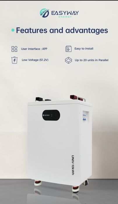 EasyWay 10.24kWh LifePo4 Acumulator cu aerosoli autostingere