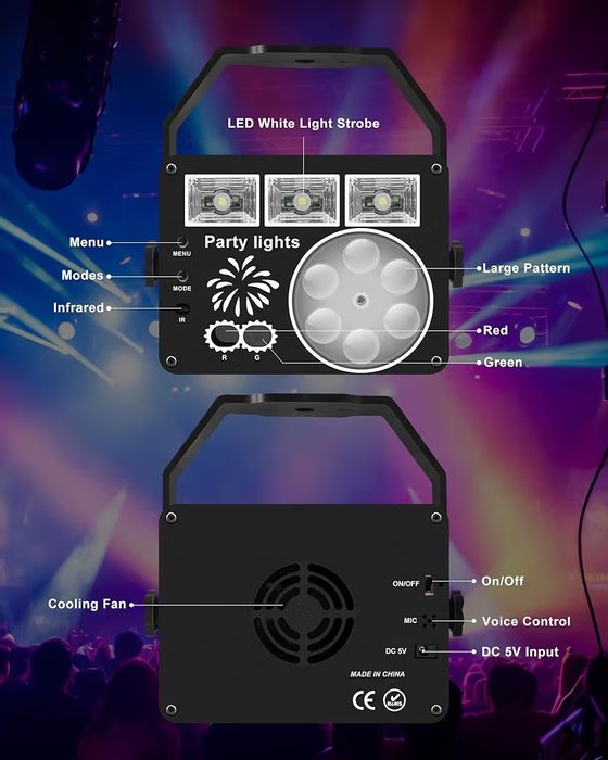 Lumini disco/nunta/craciun 3 in 1