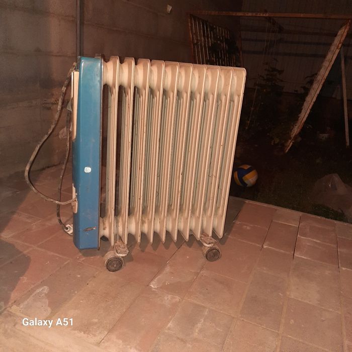 Элекрически радиятор робочем состаяния