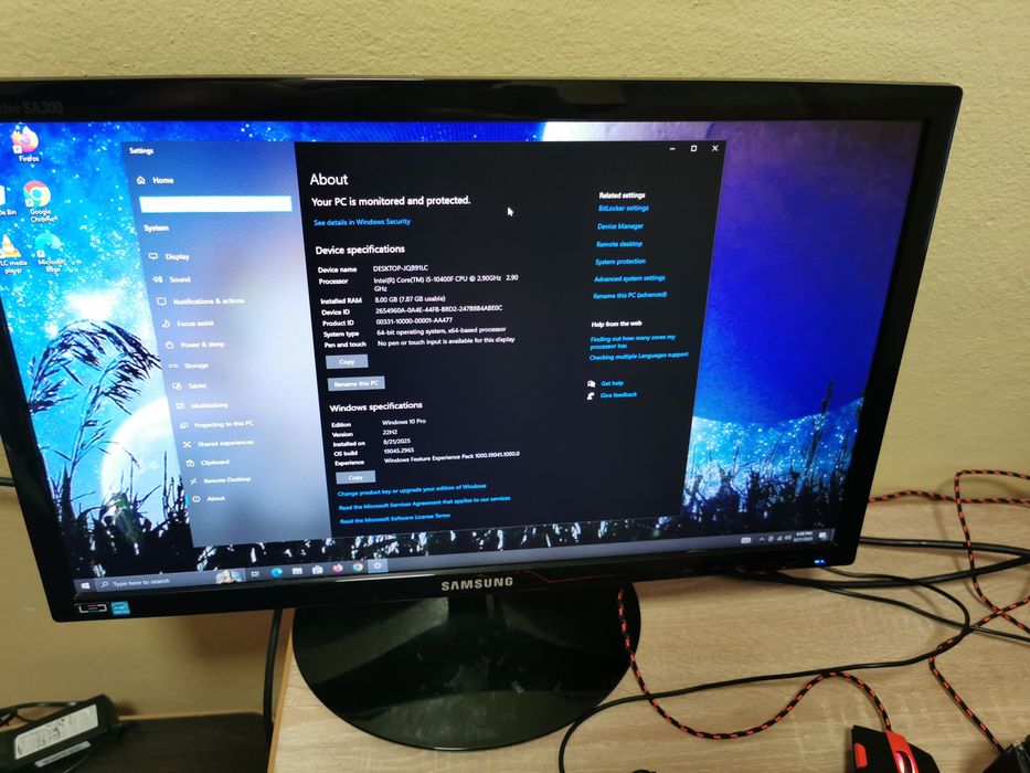 Kit i5 10400F placa baza Z590 o memorie 8g rgb ssd m2 256