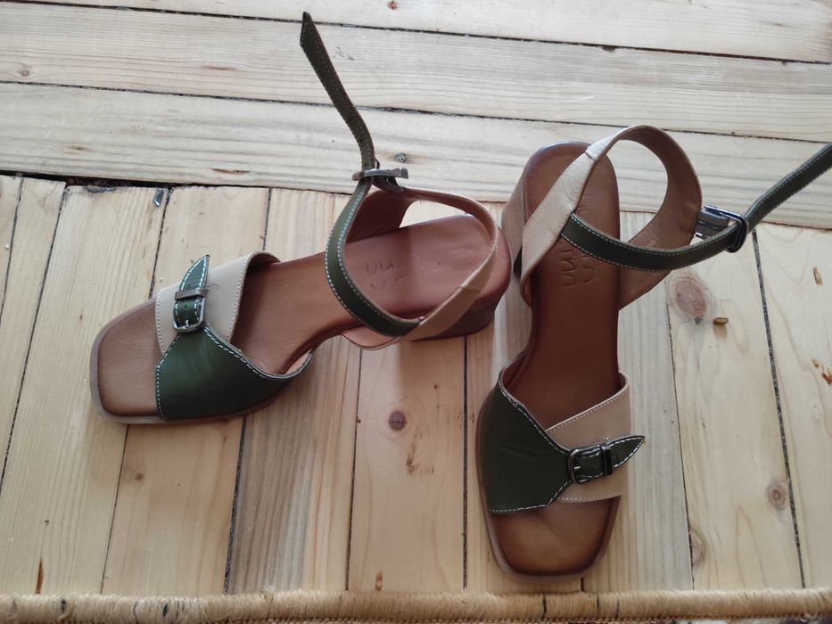 Дамски сандали естествена кожа