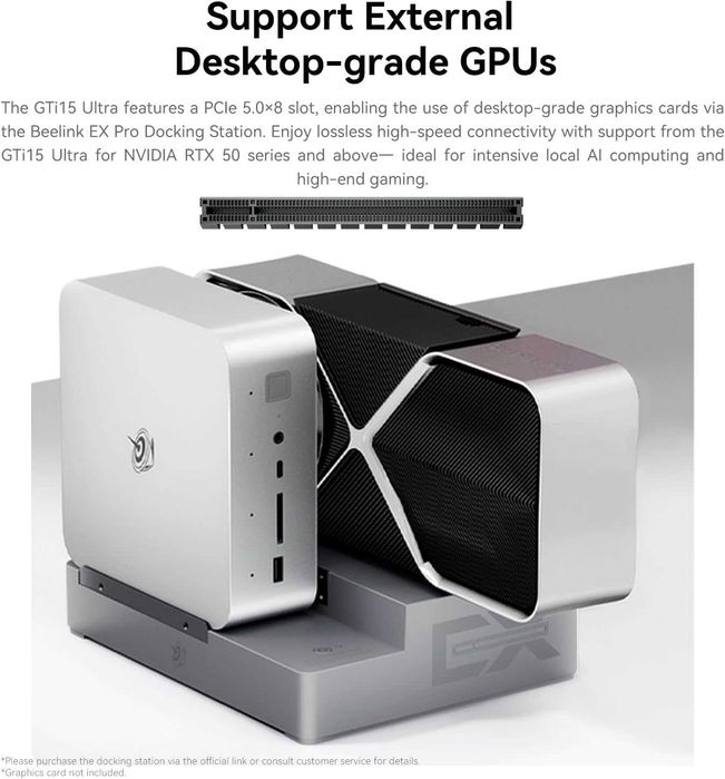 Mini PC Мини Пк Beelink GTI15 Intel Ultra 9 285H 96GB DDR5 2TB SSD