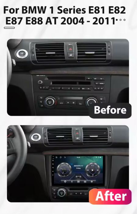 BMW 1 Серия E81 E82 E87 E88 2004 - 2011 Carplay Android