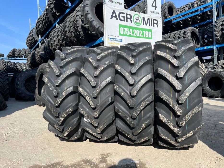 Cauciucuri noi 15.5/80-24 pentru tractor cu 16 pliuri livrare rapida