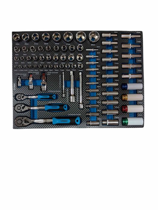 Професионален инструментален шкаф STAHLMAYER MECHANIC LINE – 293 части, 8 чекмеджета