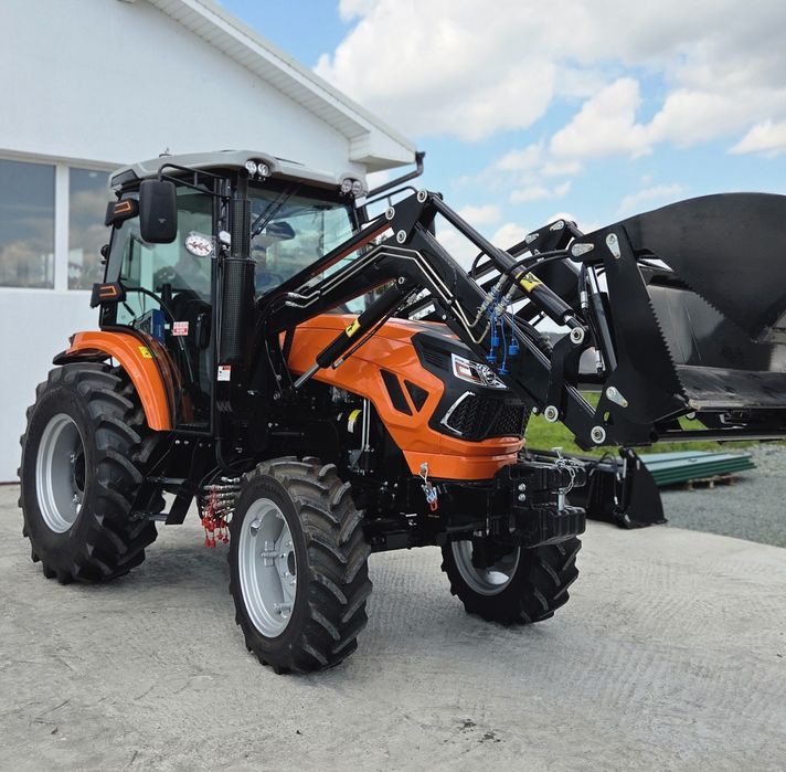 Tractor NOU marca Tavol 70 CP cu incarcator-cupa multifunctionala-Furci Baloti