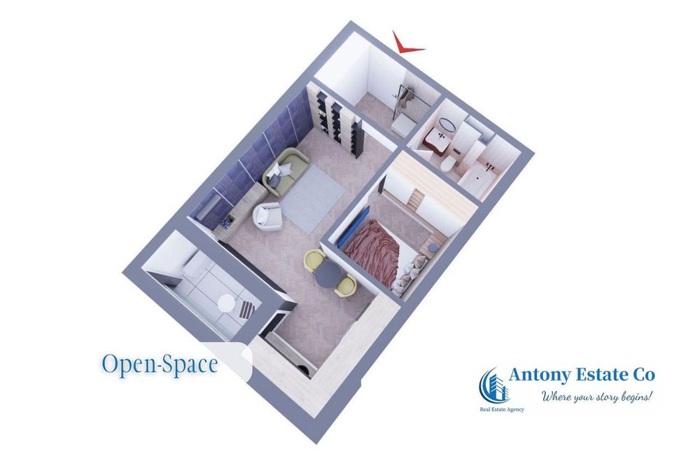 Antony Estate | Apartament NOU de vanzare, 2 camere, Cheriu