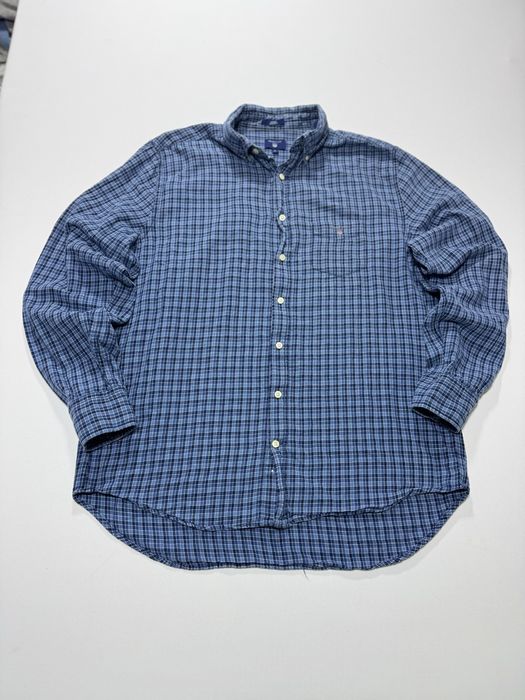 camasa in carouri gant premium quality blue