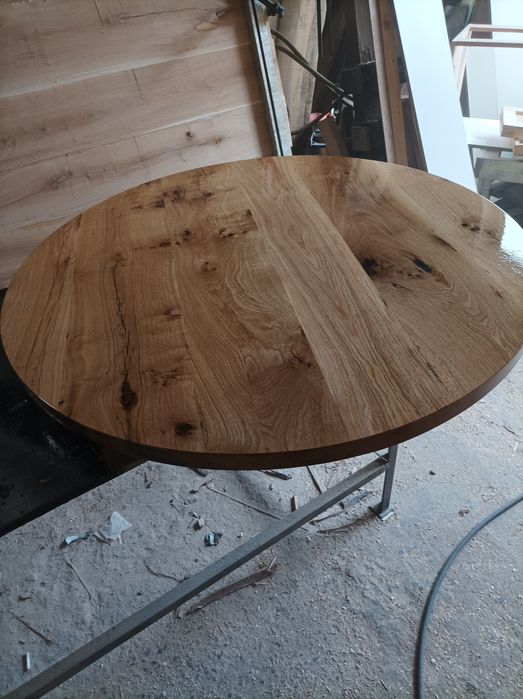 Кръгъл дъбов плот ф110