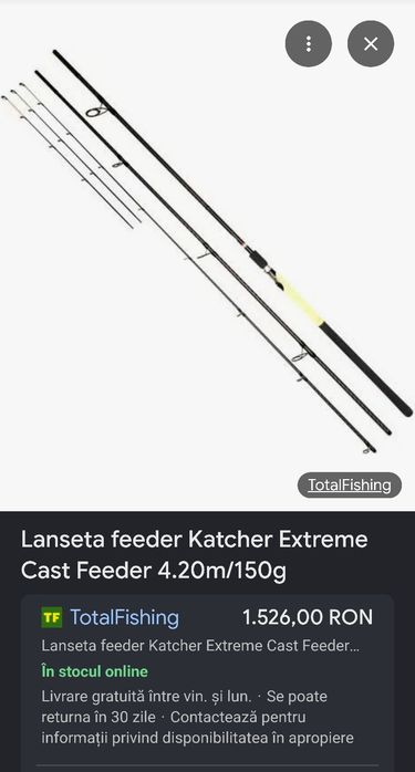 Lanseta feeder Katcher 4.20 150g