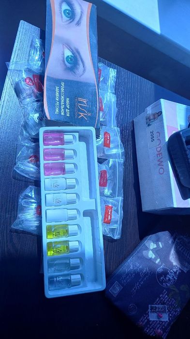 Набор для маникюра и ламинирование ресниц и бровей