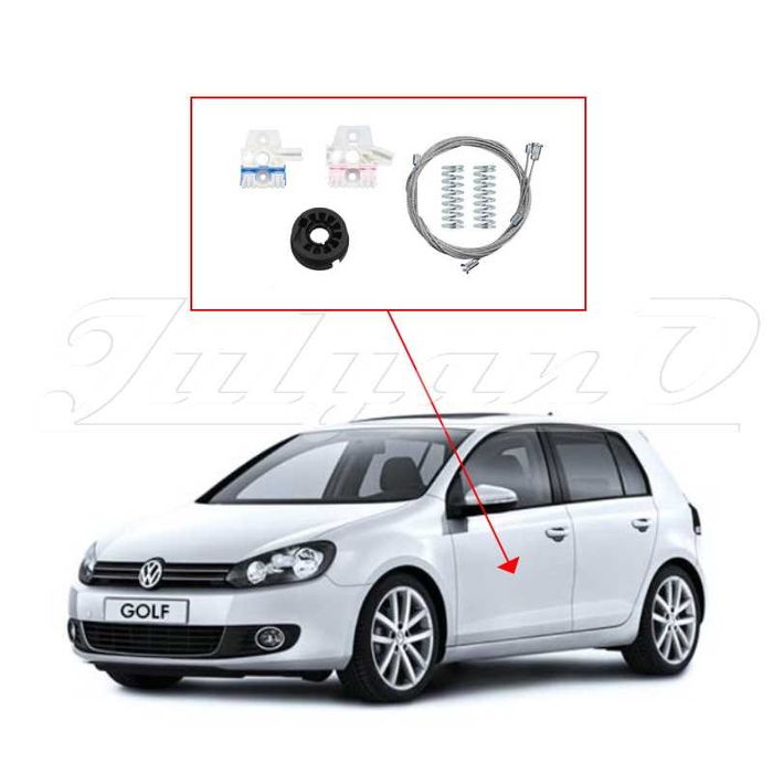 Ремонтен комплект за ел. машинка за стъкло за VW GOLF 6 / MK6 / VI