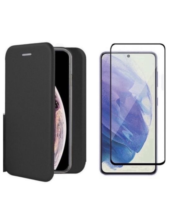 Oppo A57S/A38/A78/A98 Husa Carte Suport Card + Folie Sticla Curbata